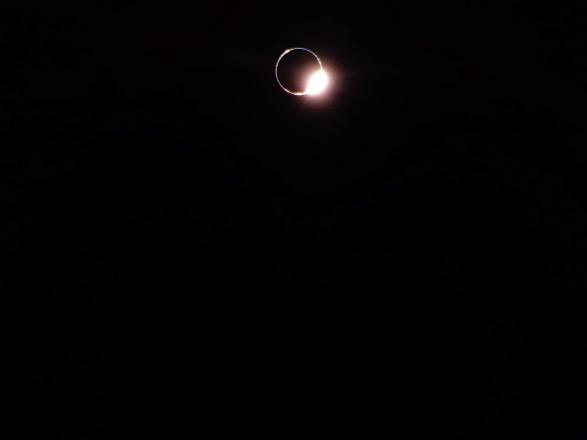 A lunar eclipse — as seen from the Moon. 

Today, <a href="/Firefly_Space/">Firefly Aerospace</a>'s Blue Ghost lander was able to capture something extremely special from the surface of the Moon: the Earth blocking the light of the Sun, creating a bright ring of light in the lunar sky.