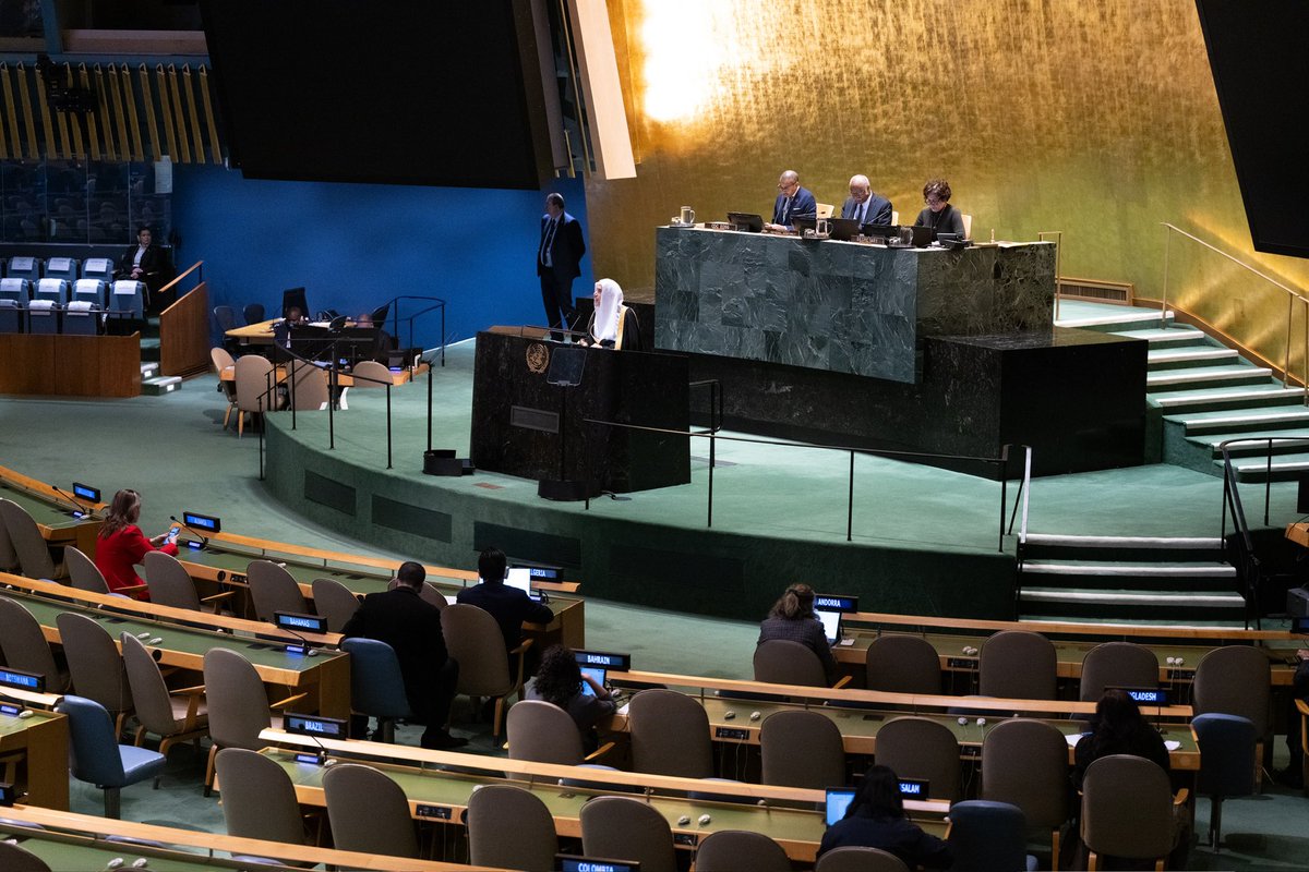MWLOrg_en's tweet image. At the official invitation of the President of the United Nations General Assembly to deliver a keynote address:

His Excellency Sheikh Dr. #MohammedAlissa @MhmdAlissa, the Secretary-General of the #MuslimWorldLeague and Chairman of the Organization of Muslim Scholars, arrived