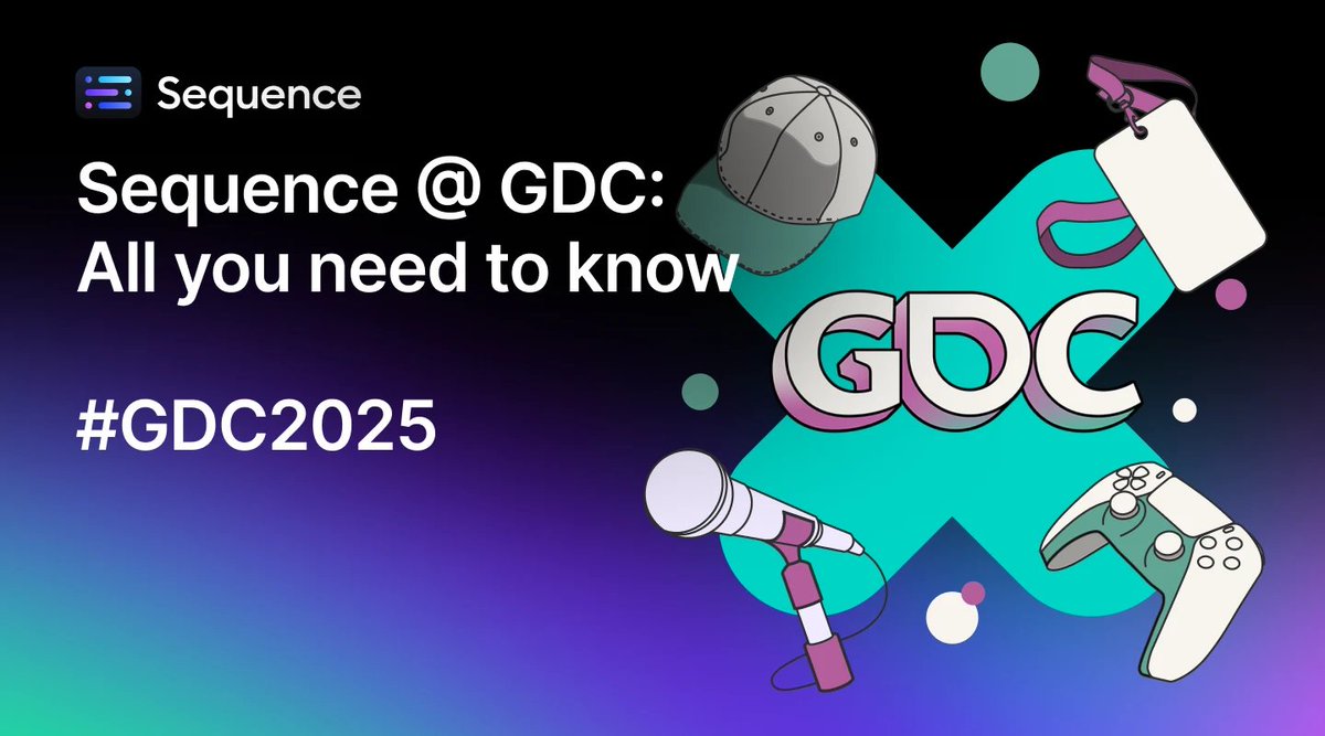 ✈️ We’re headed to <a href="/Official_GDC/">Game Developers Conference</a> !!
The flagship gaming event is BACK, and we’ll be right in the mix! 🎮

We’ve got BIG news to share 👀 
Sequence has an exciting lineup of events, collaborations, and major announcements throughout the week!

🧵 Here’s a sneak peek of what’s to