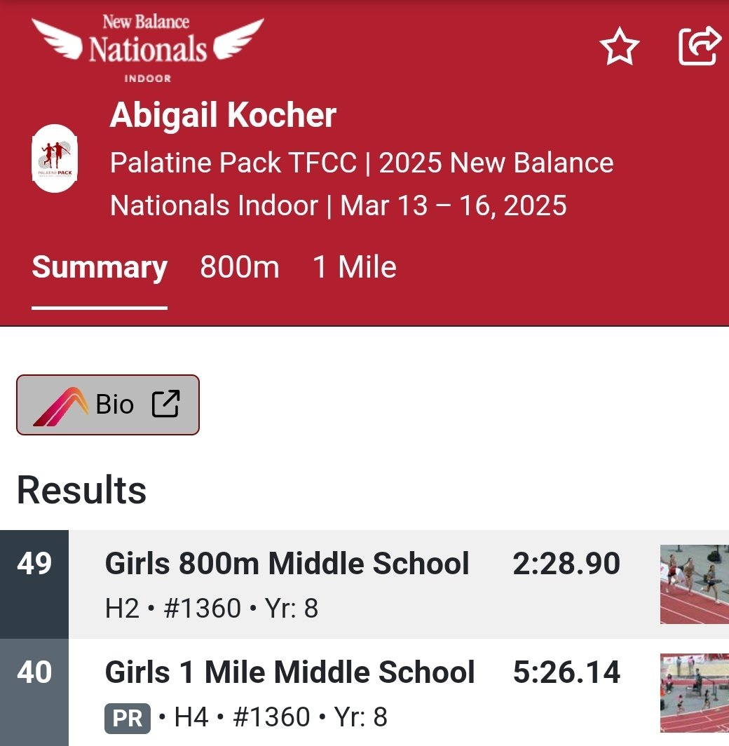 Congrats to Chloe and Abigail on an incredible trip to Boston at New Balance Indoor Nationals! Came back with some valuable experience, got interviewed by the local news &amp; met gold medalist Quincy Williams! Extremely proud of these ladies, can't wait 2 see what they do outdoors!