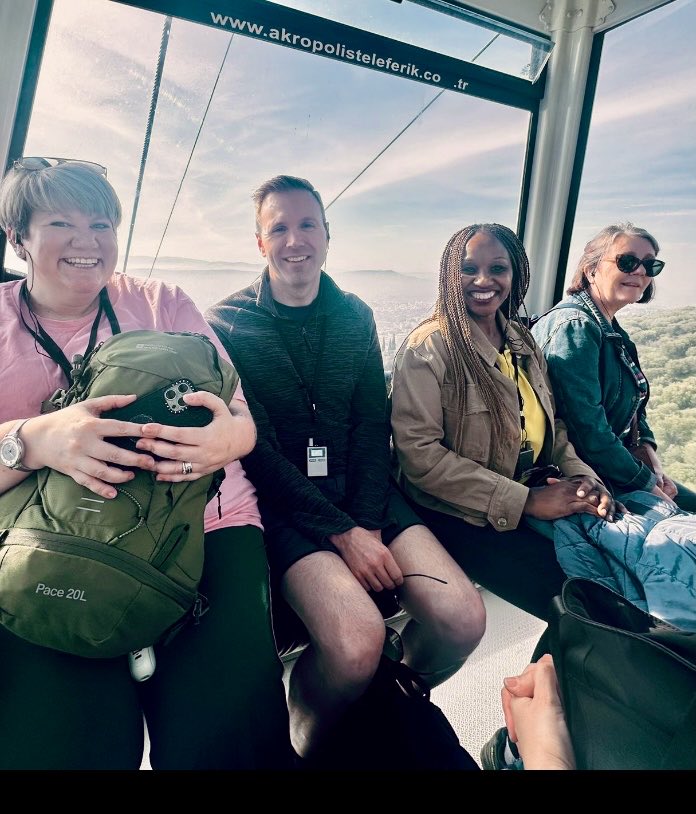 HelenCook18's tweet photo. ⁦@peters_church⁩ a lovely photo of our former Ordinand Vic and Curate Debra on their first full day on pilgrimage with ⁦@SouthwarkCofE⁩ to the Seven Churches of Revelation - Pergamum and Thyatira - listening to what the Spirit is saying https://t.co/7AjKhzj764