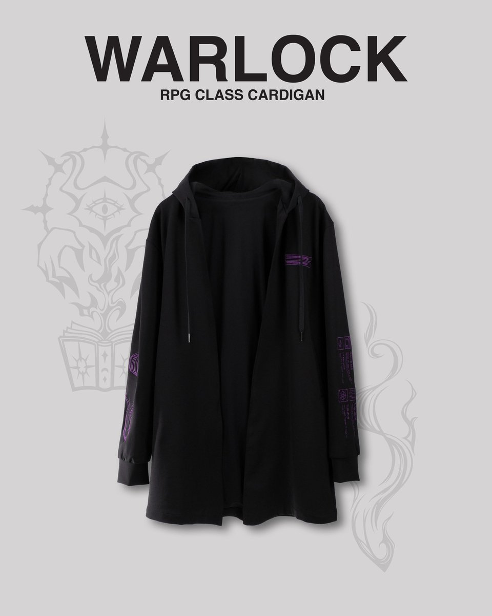 TorokamiApparel's tweet image. WARLOCK
For those who dare to embrace the darkness 😈
The long awaited Warlock class cardigan is open for preorders this weekend! It will also be the very first cardigan that includes the new inner lining! In addition to Warlock, the Assassin cardigan with added lining will…