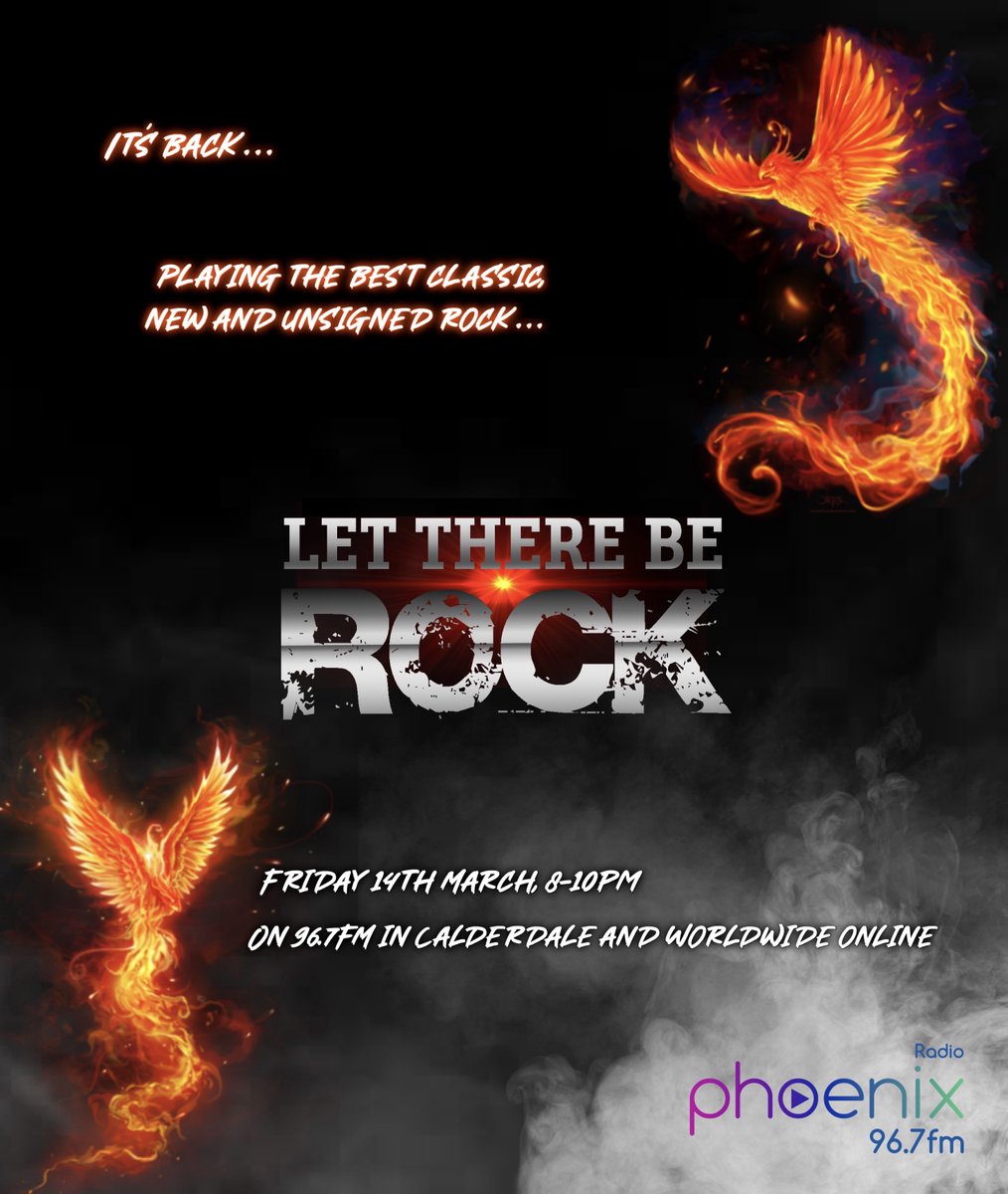 Let There Be Rock (@lettherebrock) on Twitter photo ⭐️It's time to get LOUD!!!!
Back on the airwaves of <a href="/Phoenix967FM/">Phoenix 96.7 FM</a> in Halifax (UK) and worldwide online 8-10pm via; phoenixfm.co.uk
or
tunein.com/radio/Phoenix-…
#LetThereBeRockShow #RadioShow #RockMusic #NewReleases ⭐️It's time to get LOUD!!!!
Back on the airwaves of <a href="/Phoenix967FM/">Phoenix 96.7 FM</a> in Halifax (UK) and worldwide online 8-10pm via; phoenixfm.co.uk
or
tunein.com/radio/Phoenix-…
#LetThereBeRockShow #RadioShow #RockMusic #NewReleases