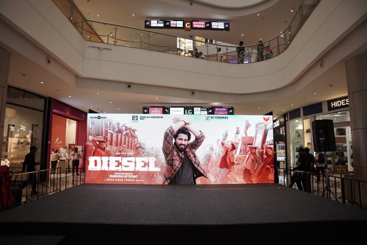 Shanmugam Muthusamy (@shan_dir) on Twitter photo All smiles and musical energy from the #DieselHoliCelebrations at <a href="/pmcchennai/">Phoenix Marketcity</a> today ❤️
#Diesel - a <a href="/dhibuofficial/">DHIBU NINAN THOMAS</a> musical, coming soon!
<a href="/iamharishkalyan/">Harish Kalyan</a> <a href="/AthulyaOfficial/">Athulyaa Ravi</a> <a href="/devarajulu29/">Devarajulu Markandeyan</a> <a href="/Richardmnathan/">Richard M Nathan</a> <a href="/msprabhuDop/">M.S.Prabhu</a>
<a href="/Sanlokesh/">Sanlokesh Editor</a> <a href="/tuneyjohn/">Tuney John</a> <a href="/sureshchandraa/">Suresh Chandra</a> <a href="/thinkmusicindia/">Think Music</a> All smiles and musical energy from the #DieselHoliCelebrations at <a href="/pmcchennai/">Phoenix Marketcity</a> today ❤️
#Diesel - a <a href="/dhibuofficial/">DHIBU NINAN THOMAS</a> musical, coming soon!
<a href="/iamharishkalyan/">Harish Kalyan</a> <a href="/AthulyaOfficial/">Athulyaa Ravi</a> <a href="/devarajulu29/">Devarajulu Markandeyan</a> <a href="/Richardmnathan/">Richard M Nathan</a> <a href="/msprabhuDop/">M.S.Prabhu</a>
<a href="/Sanlokesh/">Sanlokesh Editor</a> <a href="/tuneyjohn/">Tuney John</a> <a href="/sureshchandraa/">Suresh Chandra</a> <a href="/thinkmusicindia/">Think Music</a>