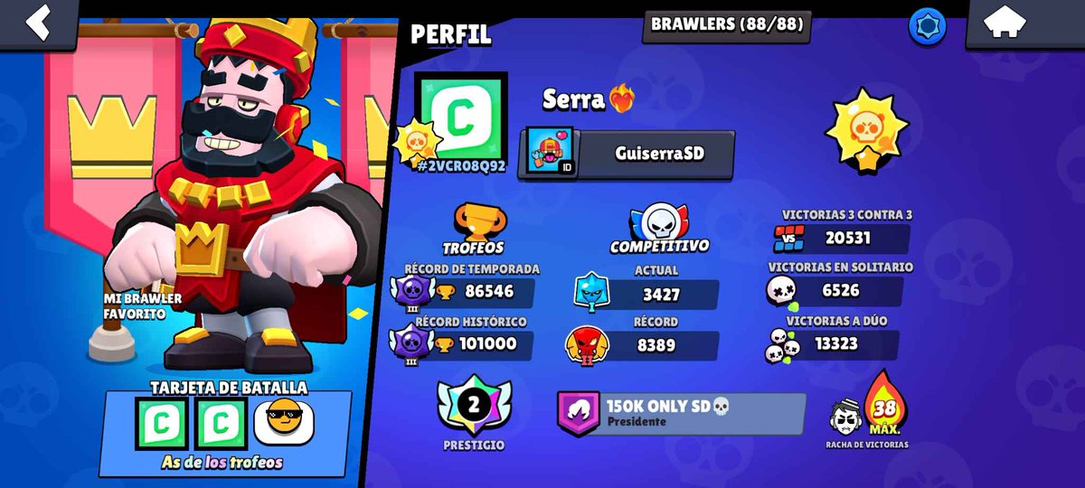 Desde hace ya unas semanas, esta cuenta se dedica a robar cuentas a gente. Este tipo ya no es creador de contenido. Tiene el icono porque lo fue, pero si os lo encontráis y os dice que os regalará una skin, es FALSO. Se dedica a robar cuentas y pedir dinero por ellas después.