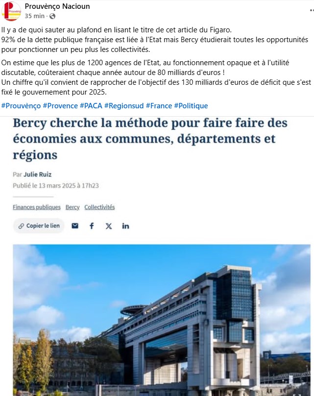 #Prouvènço #Provence #PACA #RegionSud #France #Politique