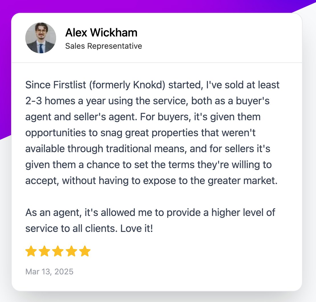 firstlistco's tweet image. Thank you Alex!