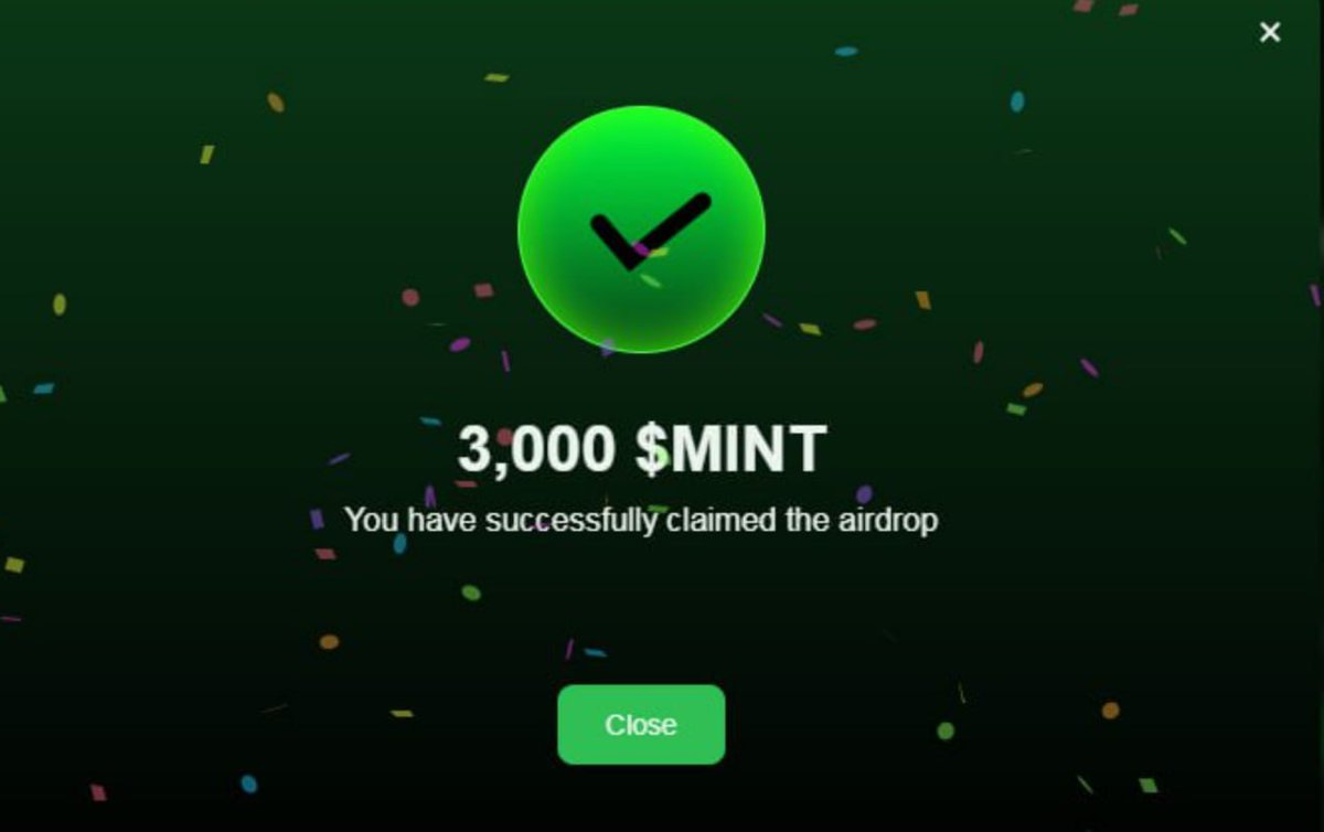DeFiTitan_bnb's tweet photo. 🚀 $MINT airdrop is here, and the tokens are waiting for you!

🌐 Claim Now [Official Link]:
👉 https://t.co/zk7llir4Zp
#MINT #Mint_Blockchain
✅ Total Supply 1B
✅ 12% allocated for the airdrop.
✅ Only 16.8% of the total supply will be available at listing. https://t.co/NfhL5kSGNq