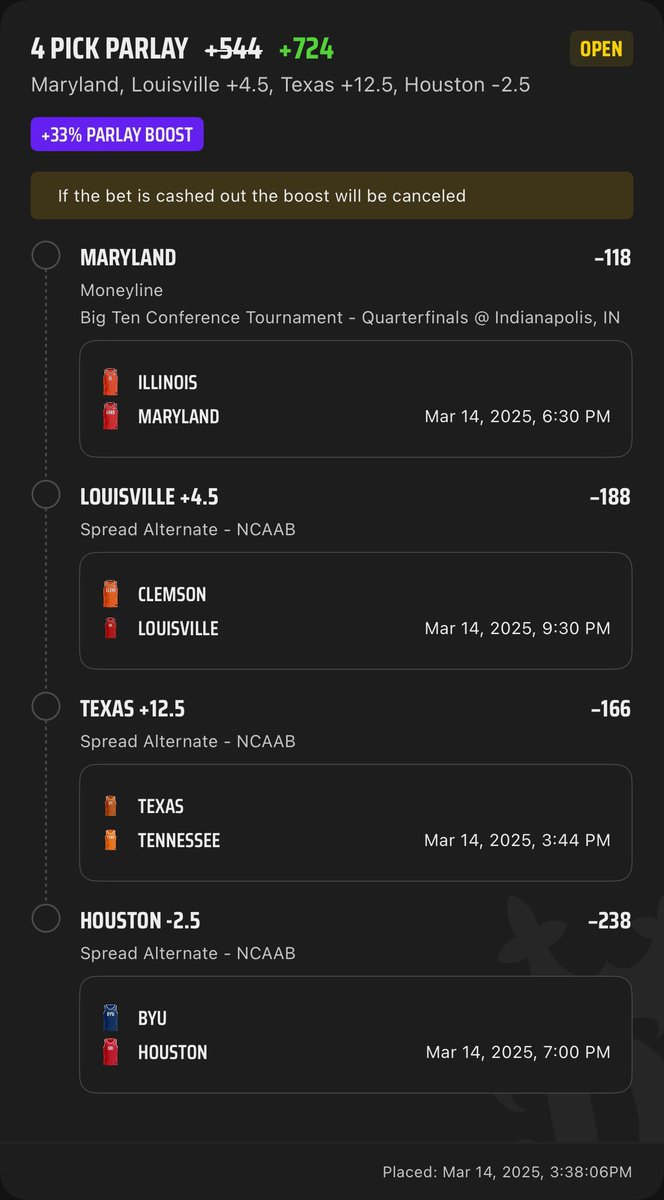 giantae_'s tweet photo. 3/14 cbb parlay #cbbpicks #DraftKings #parlay https://t.co/bT0EUaIKUV