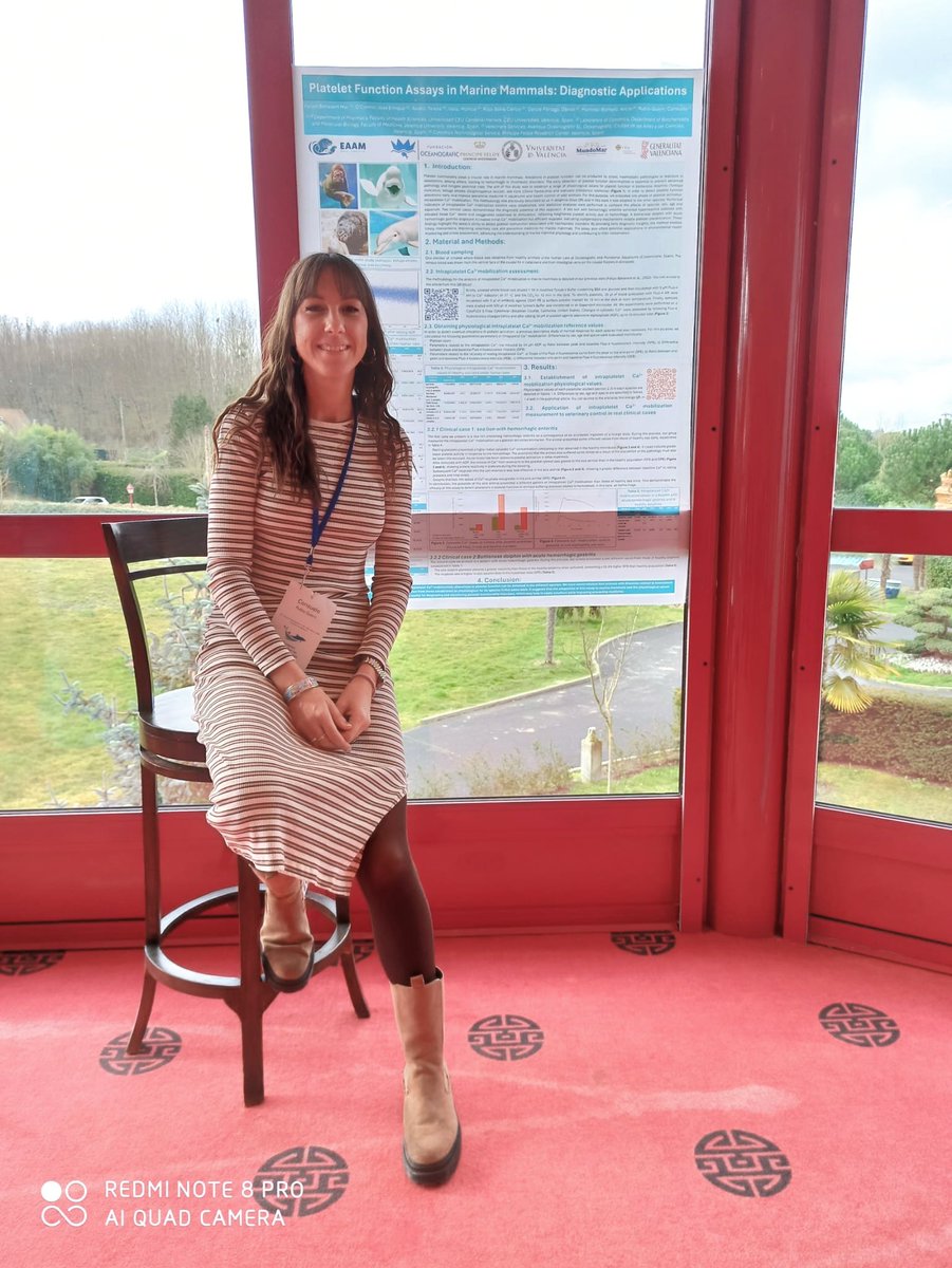 Virología Molecular UCH CEU (@virologiauchceu) on Twitter photo Our PI Consuelo Rubio-Guerri this week at the EAAM Symposium with both comunications:
"Phagocytic Capacity as a Diagnostic Tool in Marine Mammals: Clinical Applications" -
"Platelet Function Assays in Marine Mammals: Diagnostic Applications" 🧬🐬
<a href="/CienciaUCHCEU/">Ciencia CEU UCH</a> <a href="/Oceanografic_vl/">Oceanogràfic València</a> Our PI Consuelo Rubio-Guerri this week at the EAAM Symposium with both comunications:
"Phagocytic Capacity as a Diagnostic Tool in Marine Mammals: Clinical Applications" -
"Platelet Function Assays in Marine Mammals: Diagnostic Applications" 🧬🐬
<a href="/CienciaUCHCEU/">Ciencia CEU UCH</a> <a href="/Oceanografic_vl/">Oceanogràfic València</a>