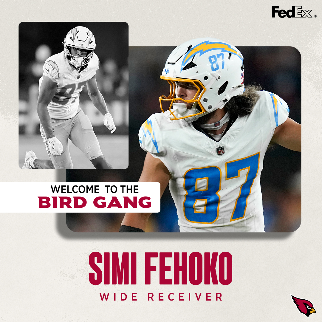 We have signed WR Simi Fehoko.

Welcome to the #BirdGang!