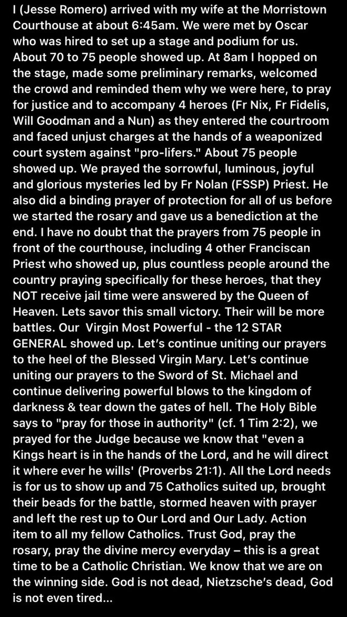 A Message from Jesse Romero about Father David Nix