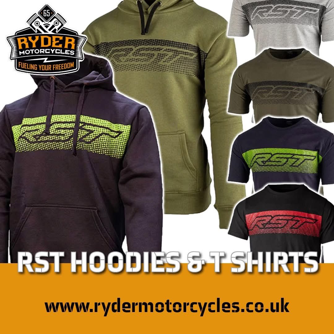 ryder_moto's tweet image. Looking for laid-back moto style? RST’s lifestyle hoodies &amp;amp; t-shirts bring comfort &amp;amp; style, perfect for off-the-bike wear.

✔️ Soft, comfy fabric
✔️ Stylish moto designs
✔️ Various sizes available

Get yours now 👉 rydermotorcycles.co.uk

#FuelingYourFreedom #RST #MotoStyle