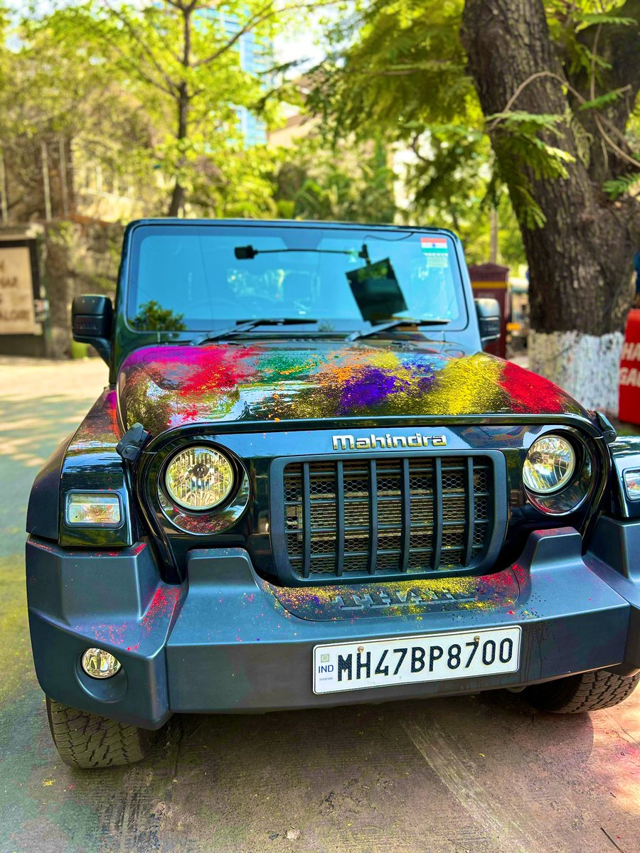 SarvankarS's tweet photo. Holi celebration with #mahindrathar ❤️♥️ @anandmahindra @tharmahindra00 @mahindrathar5 @mahindrathar https://t.co/J71f7vNJvz