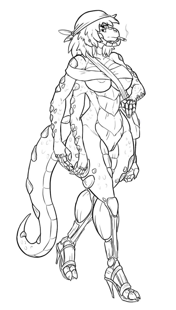 Natasha having another casual stroll, while being even more underdressed than usual.