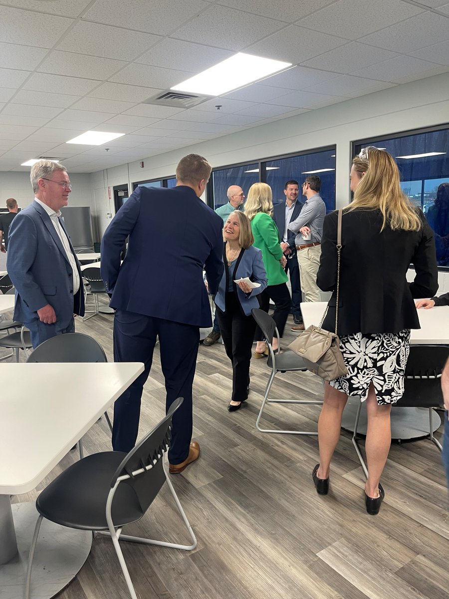USCleanPower's tweet photo. Thank you @RepMMM for visiting #ACPMember Nordex’s wind turbine manufacturing & training facility in West Branch, IA! She toured the site and heard how Nordex is creating 100+ new manufacturing jobs to power U.S. clean energy growth.