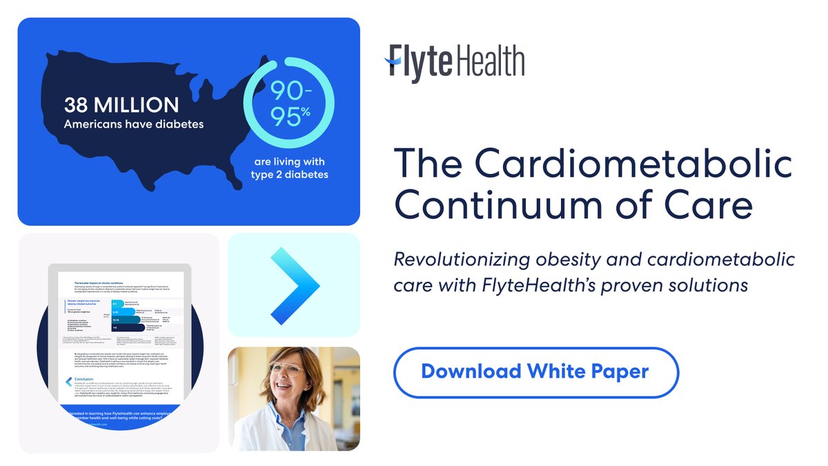 📢 75% of U.S. adults have overweight/obesity, driving $89.9B in healthcare costs. But even 5% weight loss can cut costs by 8%!

FlyteHealth’s virtual-first, AI-driven care is transforming obesity &amp; cardiometabolic health.

📖 Read more: bit.ly/x-cardiometabo…