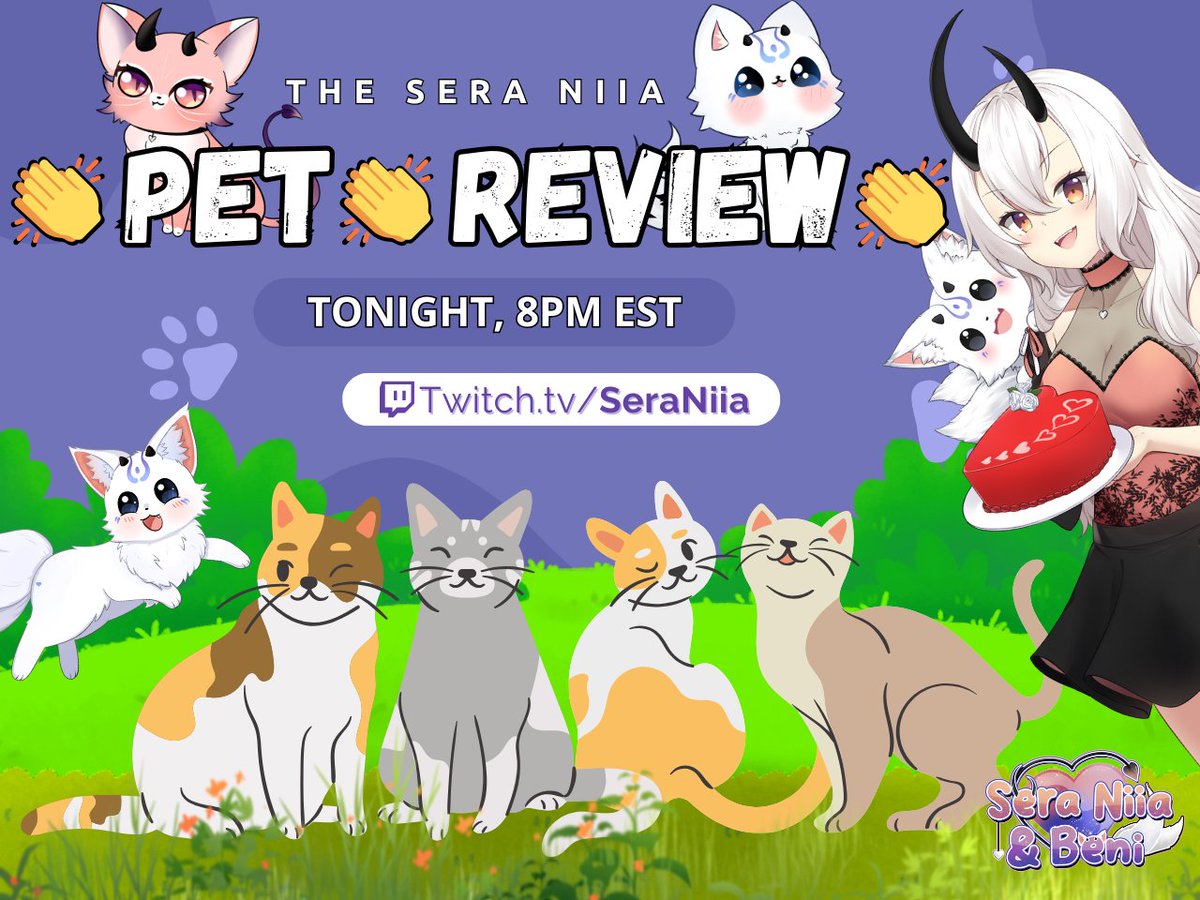 🐶 DROP YOUR PETS BELOW!🐱

❤️Last chance to submit them before we review them tonight!! 

❤️Open to everyone! Vtuber, streamers, chatters, strangers, EVERYONE! Just gimme your fluffy scaley and bald bois girls and other creatures! 😻