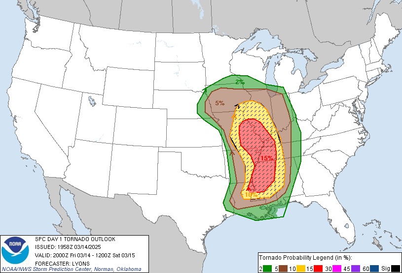 LimWeather's tweet photo. D1 #ModerateRisk in C US esp #StLouis,#Peoria,#SpringfieldIL,#Paducah,#Davenport,#DesMoines,#Memphis,#JacksonMS,#JacksonTN,#Jonesboro
15SIG #Tornado/45SIG #Wind/30SIG #Hail risks
#Wxx #WxTwitter #SPC #SevereWx #ARwx #TNwx #Kywx #MOwx #STLwx #ILwx #IAwx #INwx #MSwx #ALwx #LAwx https://t.co/NYQwsZTWrA