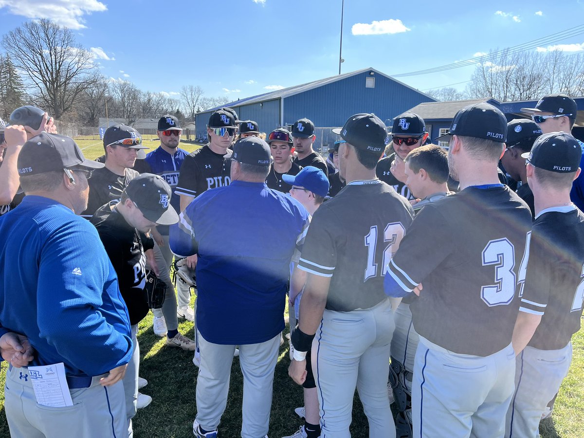 Game 1 Final: Bethel 6 Goshen 5. Game 2 will begin around 4:25 PM with Weston Harvey on the mound for the Pilots! #team