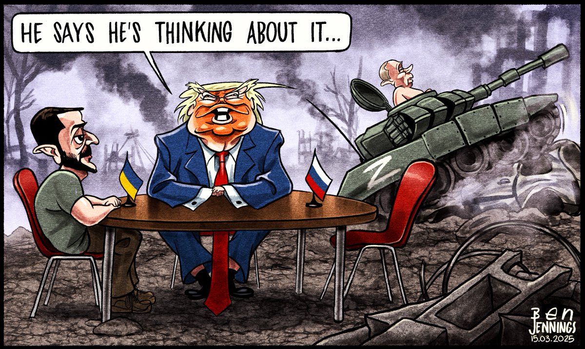 BJennings90's tweet photo. This weekend's @theipaper cartoon
#Trump #Zelensky #Putin #Ukraine https://t.co/VJITuj4iOk