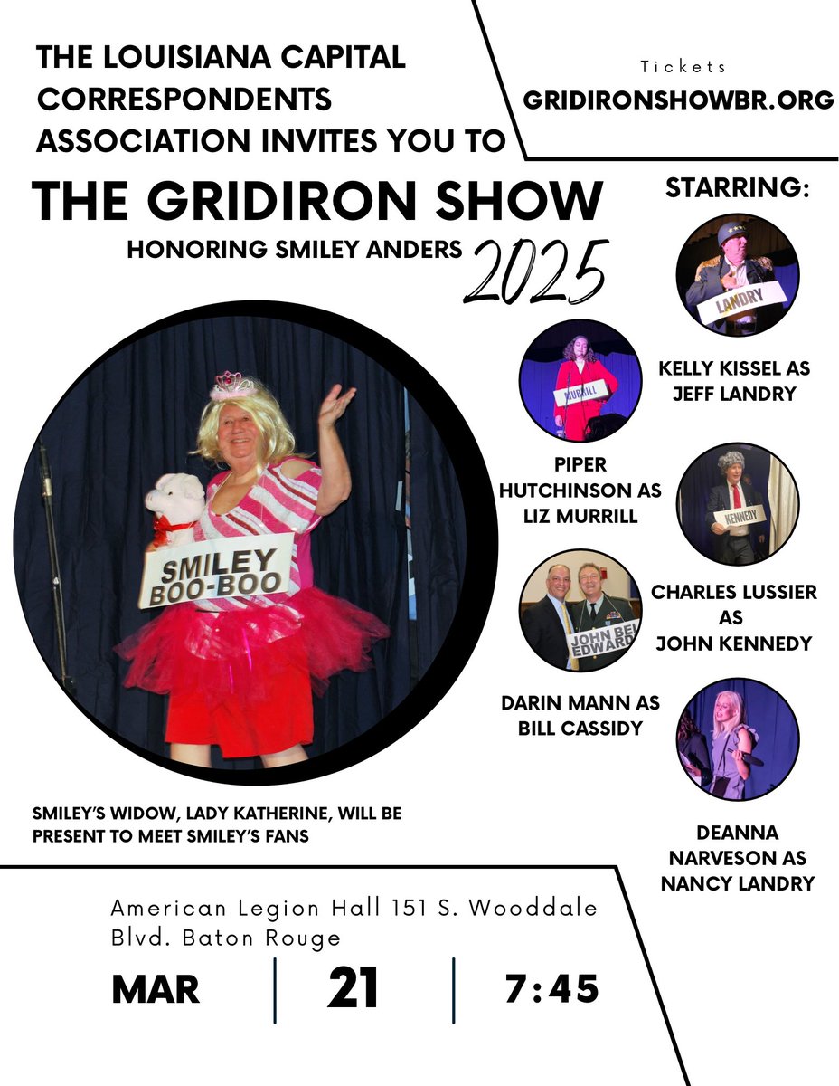As we get ready to honor the late Smiley Anders, we’re excited to share that his widow, known in to his readers as Lady Katherine, will be joining us and looks forward to meeting his fans before the show! #lalege #lagov