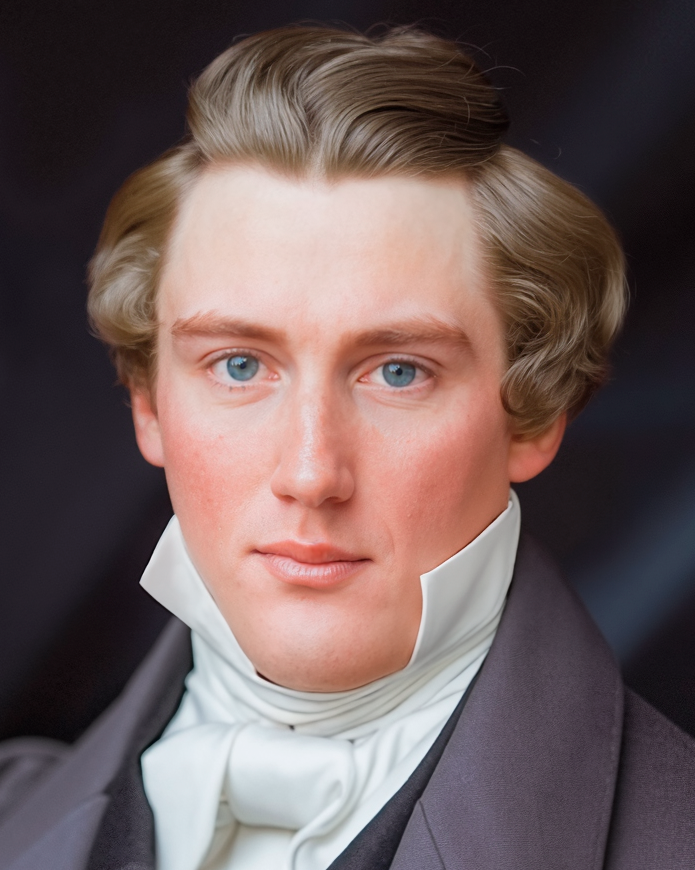 brycehaymond's tweet photo. Google's new native image generation/editing in Gemini 2.0 Flash can do some pretty cool direct editing of images. I took the Library of Congress's "photograph" of Joseph Smith, told it to colorize and modernize it. Then I did some Photoshopping, and 2x upscaled it. https://t.co/dde9NfRh5X