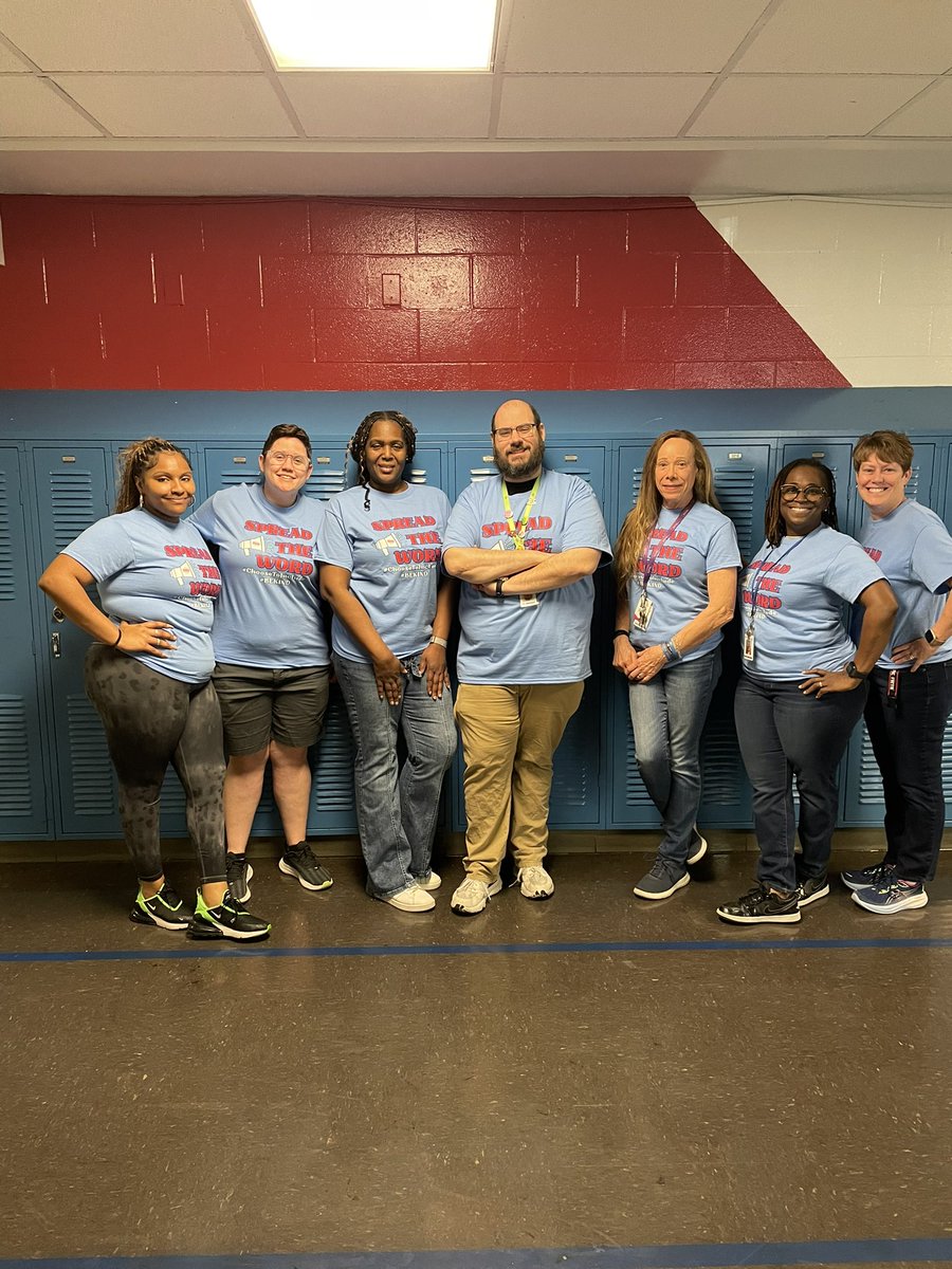 ExploreTJMS's tweet image. TJ Explore teachers worked hard to Spread the Word this week and support inclusion! We are proud of our team and their dedication to supporting all students! @TJPatriots @ExploreJCPS @JCPSExploreEA