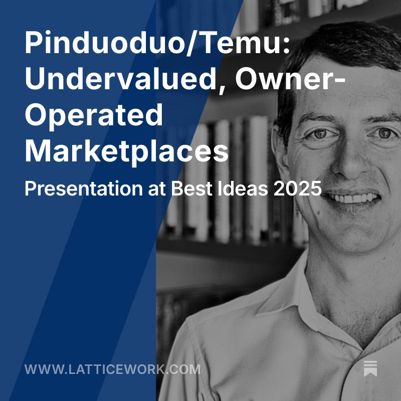 China is back on the map. Here’s the thesis on PDD Holdings, an owner-operated growth business with two well-known online marketplaces.