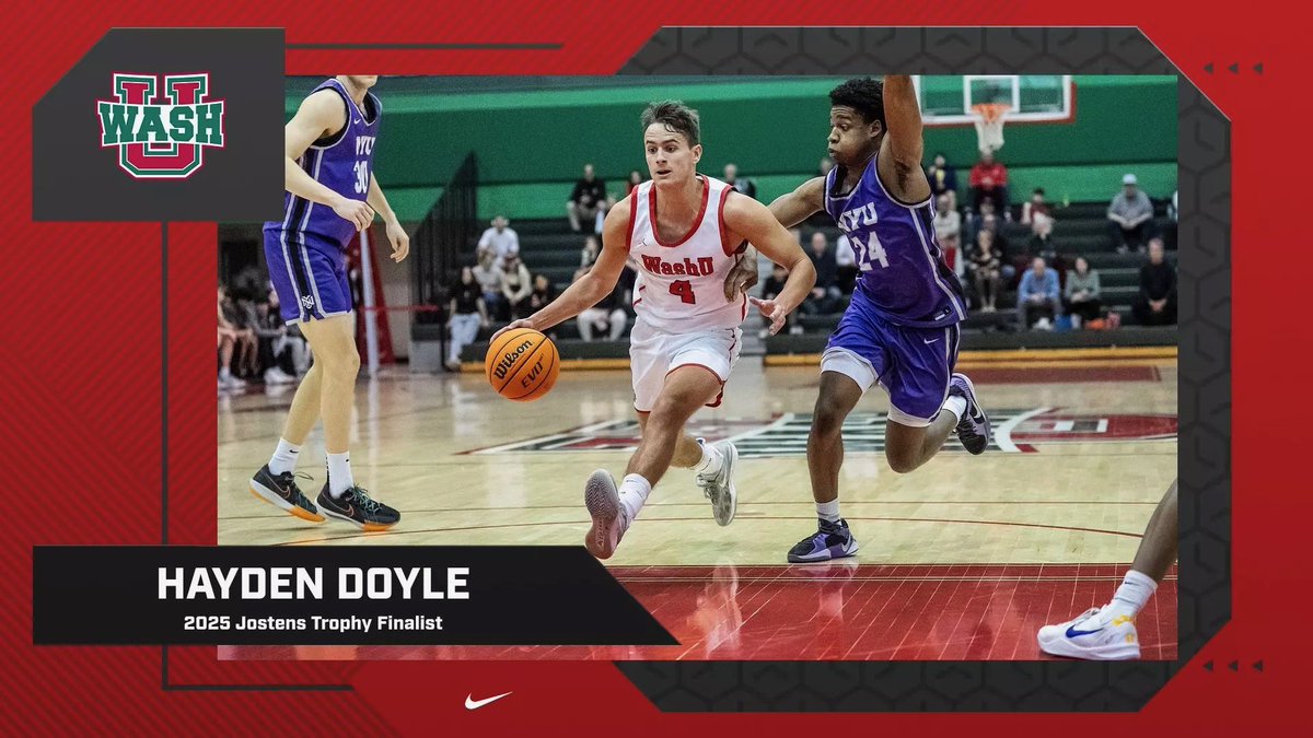 Congrats to Hayden Doyle on being a Jostens trophy finalist. This award focuses on three major criteria: basketball ability, academic prowess, and service to one's surrounding communities. Keep being great Hayden!