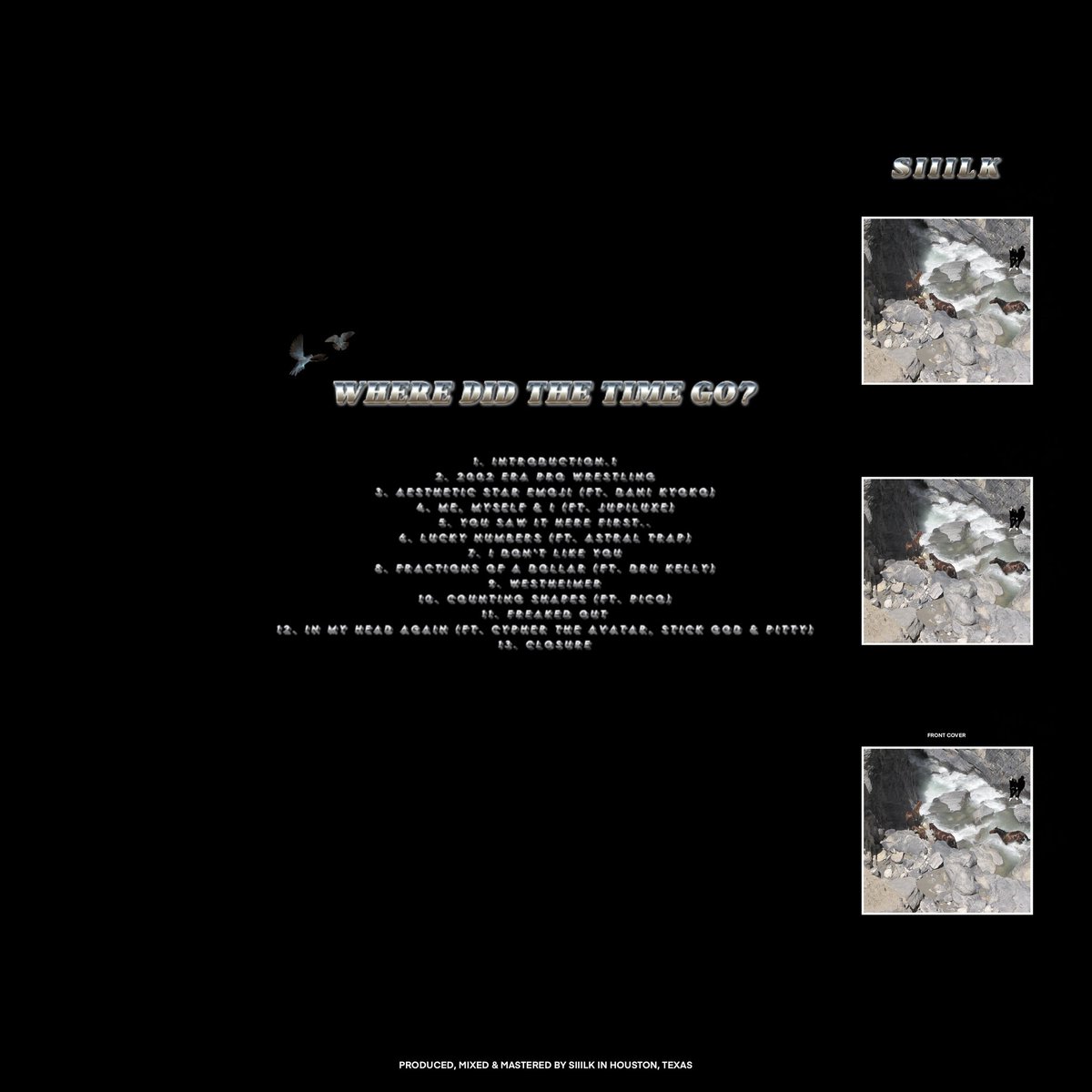 SIIILK ⭑ (@7siiilk) on Twitter photo “WHERE DID THE TIME GO?”
an album by siiilk.
HELPED MADE w/
<a href="/sutetchi2009/">dani kiyoko</a>
<a href="/AstralWytch/">ASTRAL TRAP/1147</a>
<a href="/Jupiluxe/">jupiluxe</a>
<a href="/andrewkelly747/">dru</a>
<a href="/CyphertheAvatar/">Cypher the Avatar</a>
+ more.
OUT NOW!
Stream:
distrokid.com/hyperfollow/si… “WHERE DID THE TIME GO?”
an album by siiilk.
HELPED MADE w/
<a href="/sutetchi2009/">dani kiyoko</a>
<a href="/AstralWytch/">ASTRAL TRAP/1147</a>
<a href="/Jupiluxe/">jupiluxe</a>
<a href="/andrewkelly747/">dru</a>
<a href="/CyphertheAvatar/">Cypher the Avatar</a>
+ more.
OUT NOW!
Stream:
distrokid.com/hyperfollow/si…