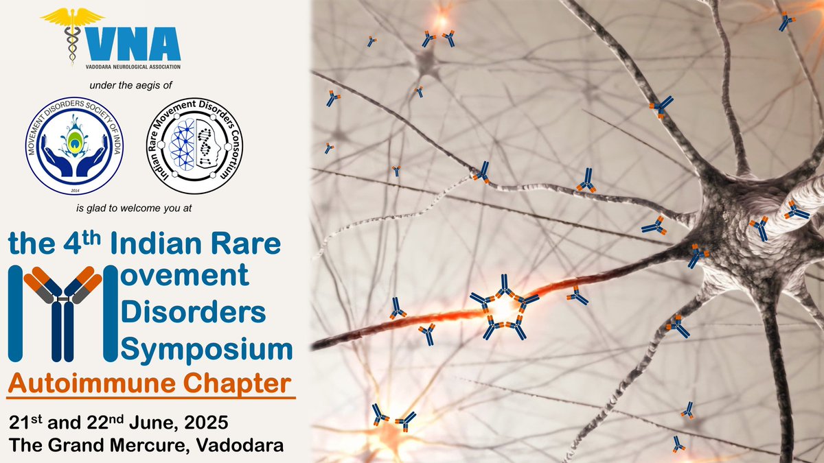 Suvorit Bhowmick (@suvorit_b) on Twitter photo Registration is now open for the 4th Indian Rare Movement Disorders Symposium: Autoimmune Chapter. The symposium is going to be the first of its kind in India, focused entirely on the extremely challenging immune-mediated movement disorders.
<a href="/mdsieditor/">Movement Disorders India</a> Registration is now open for the 4th Indian Rare Movement Disorders Symposium: Autoimmune Chapter. The symposium is going to be the first of its kind in India, focused entirely on the extremely challenging immune-mediated movement disorders.
<a href="/mdsieditor/">Movement Disorders India</a>