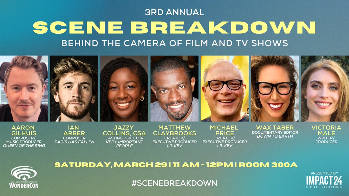 #WonderCon - 🎬 #SceneBreakdown | Saturday 3/29 | 11 AM | Room 300A

Get ready for our 3rd Annual #SceneBreakdown: Behind the Camera of Film and TV Shows panel at @wondercon! 

Get your badges here: sched.co/1xxjC (1/3)