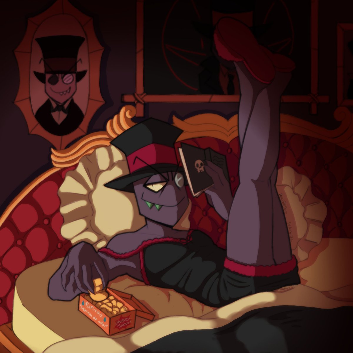 DoodlyDun's tweet image. No se diga más 🗣️‼️ (perdón la tardanza, me dió pereza colorear hasta q me inspire)
#villanous #BlackHat