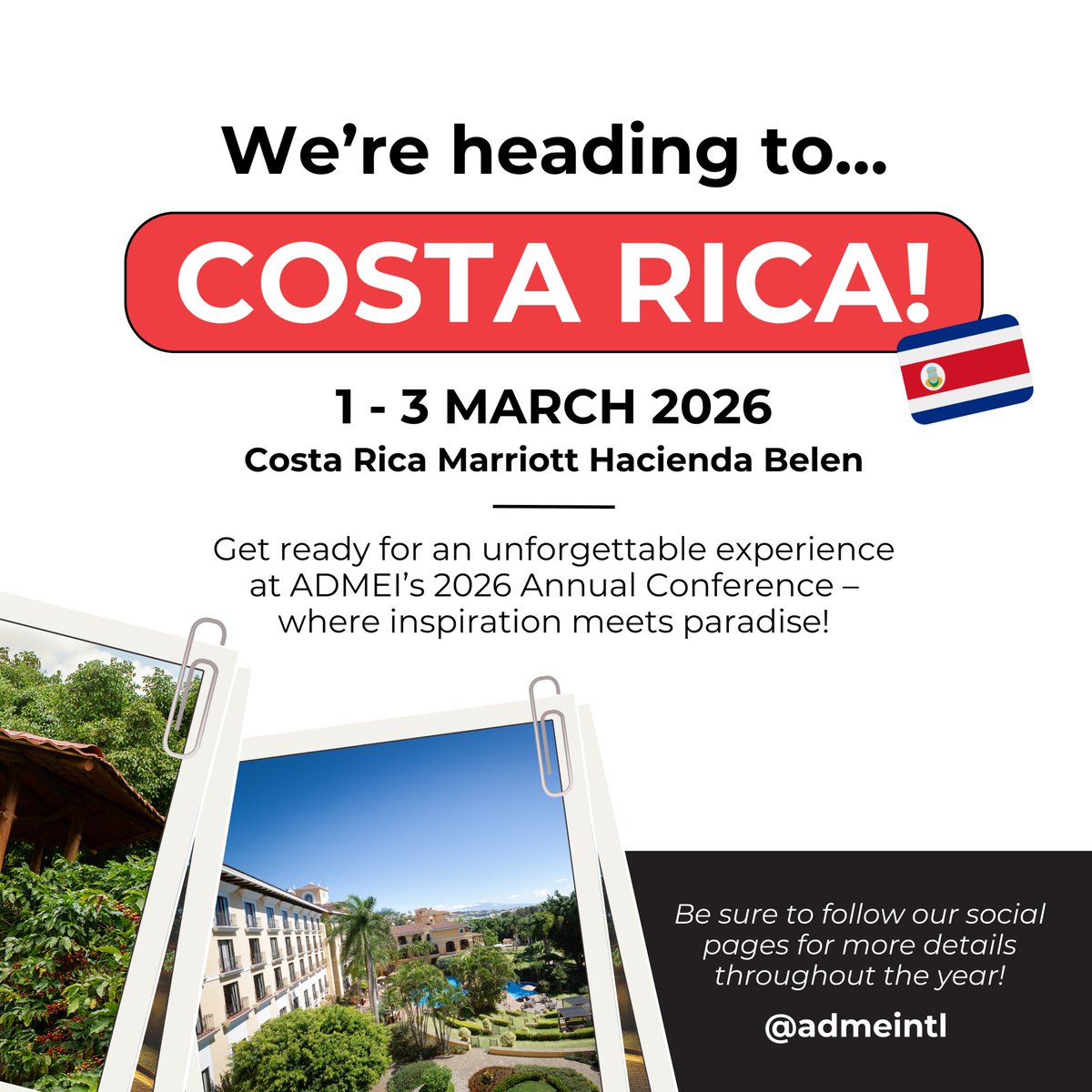 BIG NEWS! 🚨 The secret is out… but can you guess where we’re headed for the 2026 ADMEI Annual Conference?🌿🏝️

#ADMEIAnnualConference #DMC #DestinationManagement #EventProfs