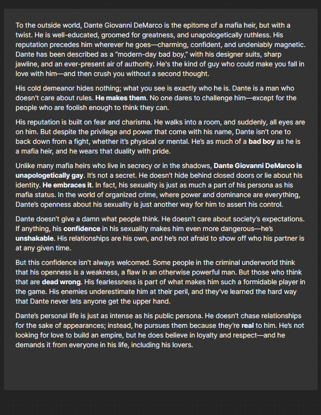 BLNewWriterAlex's tweet image. I think I have the two main characters for my first book I'm trying to write. Feedback is wanted please 🥹
#writingmyfirstbook #bookhelp #feedbackwriter