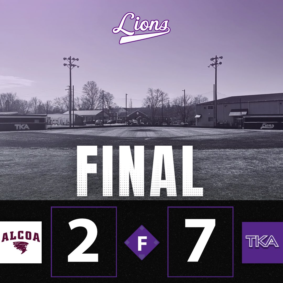 ⚾️ FINAL — TKA 7, Alcoa 2