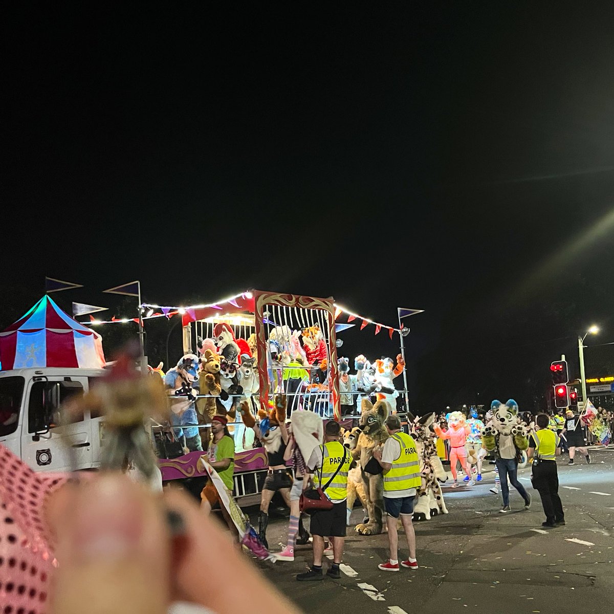 whereiscalroy's tweet photo. calroy is at the sydney gay and lesbian mardi gras parade 🎉🌈 https://t.co/riMCz8Mwk8
