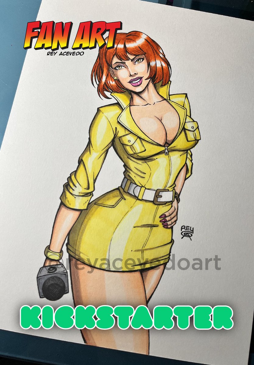 FUNDED with 7 days left to back my kickstarter “FAN ART”. This original April art is available and comes with a copy of the book.
kickstarter.com/projects/70389…
#fanart #apriloneil #teenagemutantninjaturtles #tmnt #kickstarter #sketchbook #sketches #comics #artbook #reyacevedoart