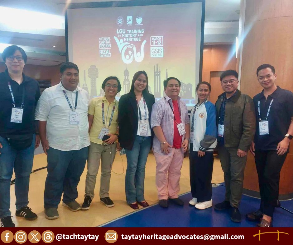 tachtaytay's tweet photo. Matagumpay na idinaos ang pagsasanay ng @NHCPOfficial sa mga Local Government Units (LGU) ng Kalakhang Maynila at Rizal sa kasaysayan at pamana noong Marso 11-12 sa Lungsod ng Pasay. 

Ang @tachtaytay ay nakilahok sa pagsasanay na ito. 

#KasaysayangTaytayeño
#PamanangTaytayeño https://t.co/qWeMu0T31V