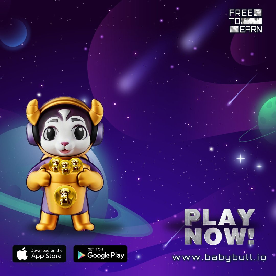 bullsolofficial's tweet photo. 🚀✨ The universe is calling, and adventure awaits! 🪐🎮

Join Baby Bull on an intergalactic journey where fun meets rewards! 🏆💎 

Play now and explore a world of endless excitement!
📲 Download today:
🔹 App Store
🔹 Google Play
🌐 https://t.co/Vy9KuQsBVi

#BabyBull #FreeToEarn #PlayToEarn #Gaming #CryptoGaming #SpaceAdventure