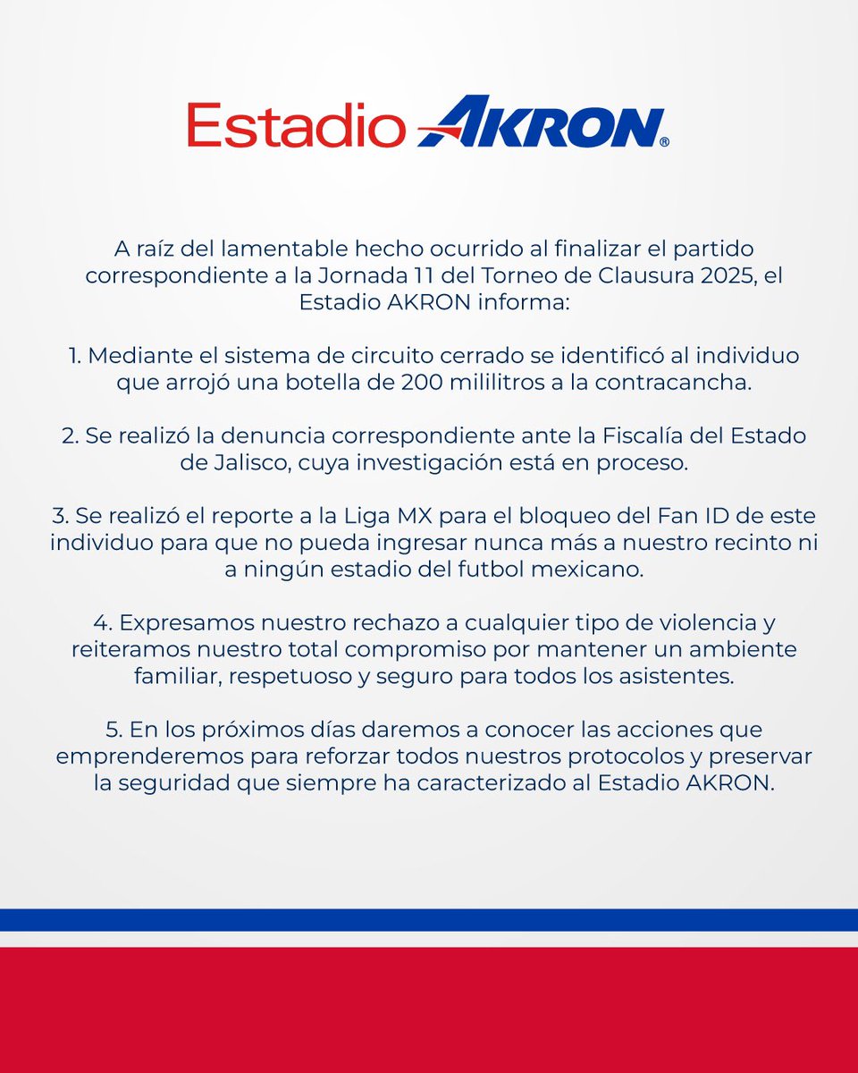 Estadio AKRON tweet media