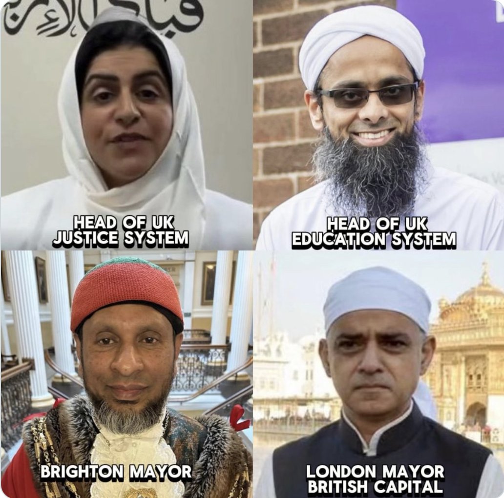 <a href="/realMaalouf/">Dr. Maalouf ‏</a> The United Kingdom now has these types running their Capital City (London), Justice System (Sharia Law the future?), Education System (Islam in Schools?) and many Major Cities.
Questions - Has the UK already fallen? and been Contaminated by the Islamic Virus beyond repair?