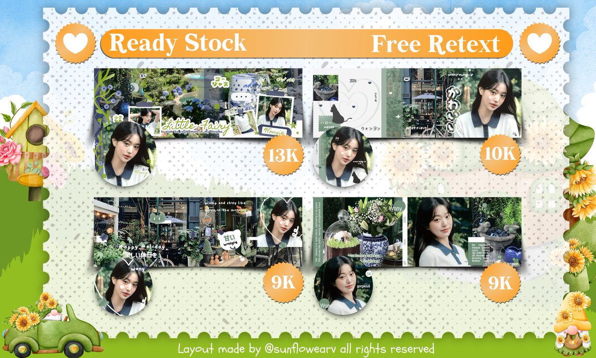 Boleh bantu repostnya (lagi)? Maacii!! 🫶🏻

Haii! Flo balik lagii (kesekian kalinya) bawa layout ready stock wonyoung new update! Yang minat bisa dm aku yaa 😍🌻 

#zonauang