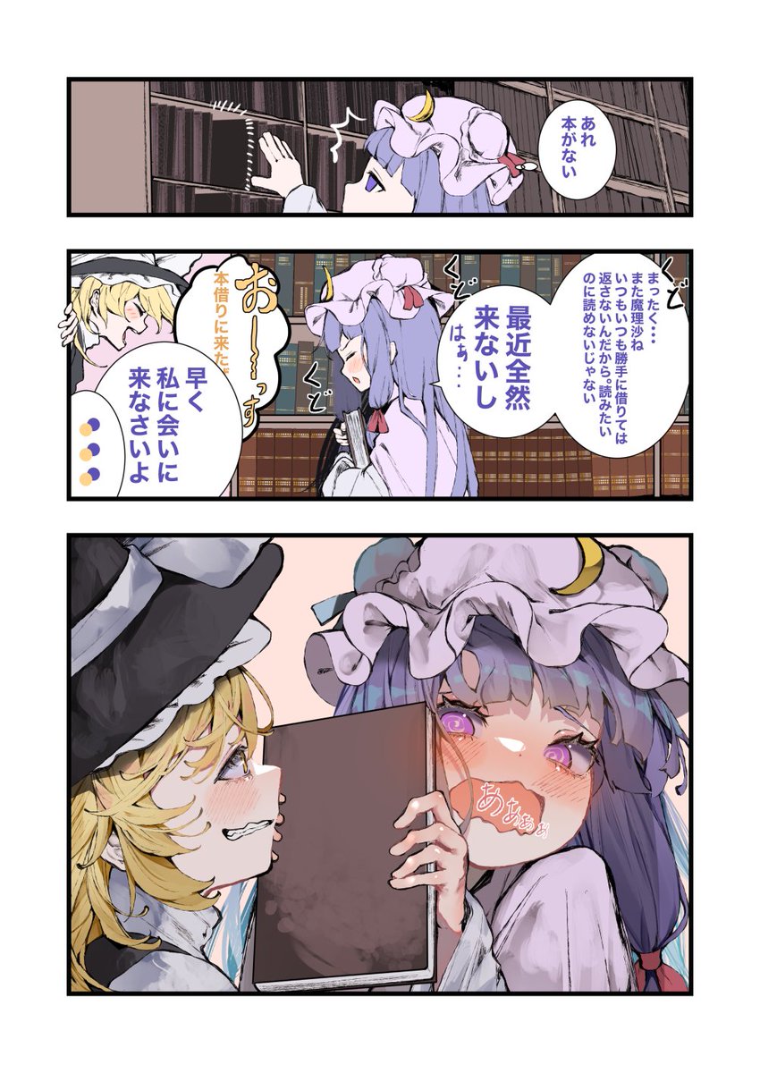 パチュリーと魔理沙 