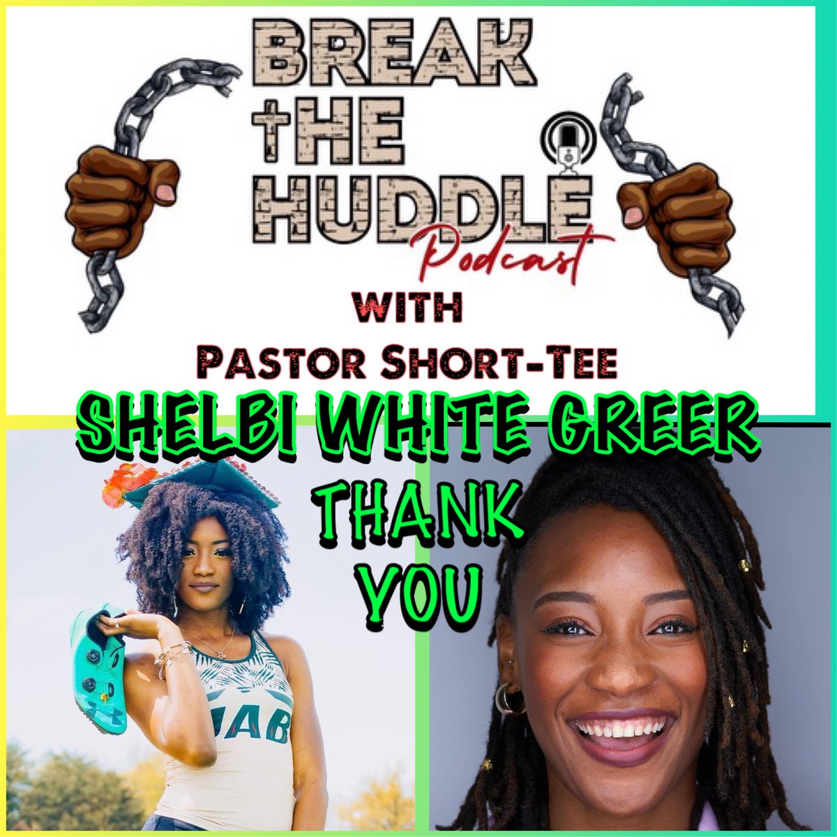 breakthehuddle116 (@bthwithpst) on Twitter photo Shout out & Thanks to my Favorite Mental Health Therapist Shelbi White-Greer for being my guest on Break the Huddle Podcast with Pastor <a href="/Short_Tee1615/">PastorShort-Tee</a> ! #BreakTheHuddle #Unashamed #BreakingChains #InJesusName Shout out & Thanks to my Favorite Mental Health Therapist Shelbi White-Greer for being my guest on Break the Huddle Podcast with Pastor <a href="/Short_Tee1615/">PastorShort-Tee</a> ! #BreakTheHuddle #Unashamed #BreakingChains #InJesusName