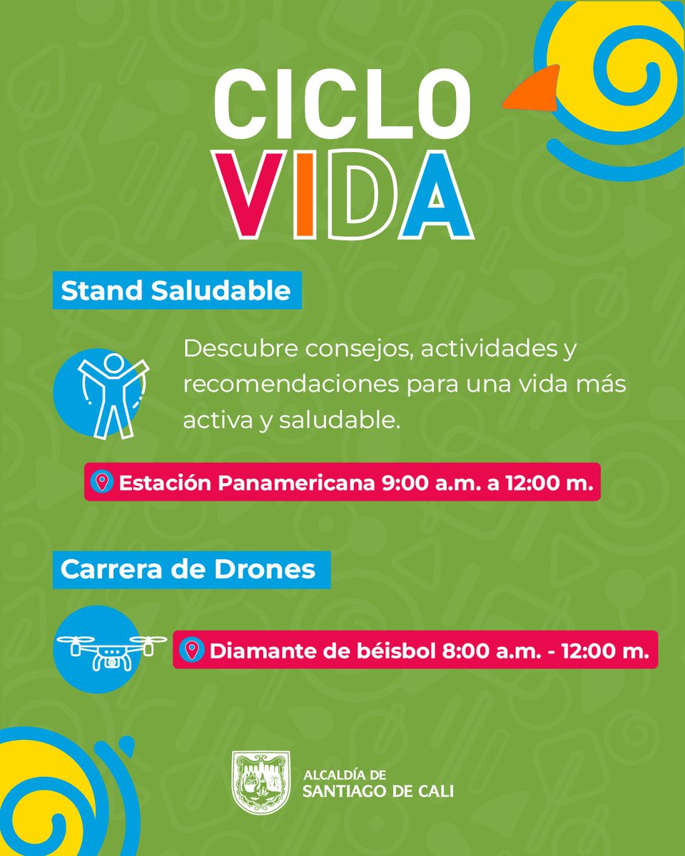 SecDeporteCali's tweet photo. Muévete, previene y disfruta con nuestra CicloVida este domingo 16 de marzo desde las 8:00 a.m.🚲💙 https://t.co/dvBEwvo9Vn