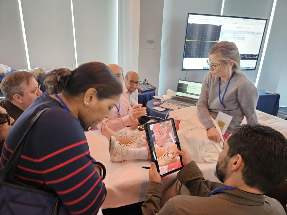 Day 3 of AANEM’s 2025 #UltraEMG is a wrap! You can’t hands-on beat the training at this event. Who is wishing they registered?

#Ultrasound #UltraEMG25 #NeuromuscularUltrasound #NeuromuscularMedicine