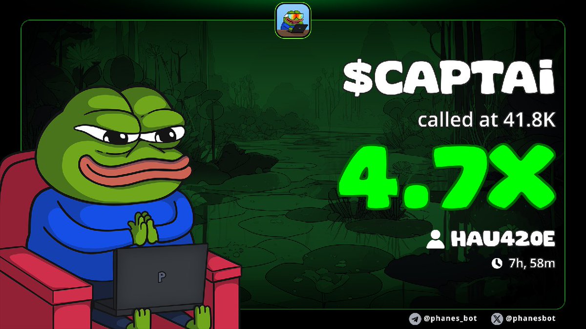 Hae420e's tweet photo. $CAPTAI on $sol
4.7x solid since dropped in the group
✅✅🔥🔥🚀🚀
Might send more from dip
Back to trade, send a DM to get in now.
Let's make some cool cash for the weekend...lol
#Captai #sol #memecoin https://t.co/IyACVK8MAf
