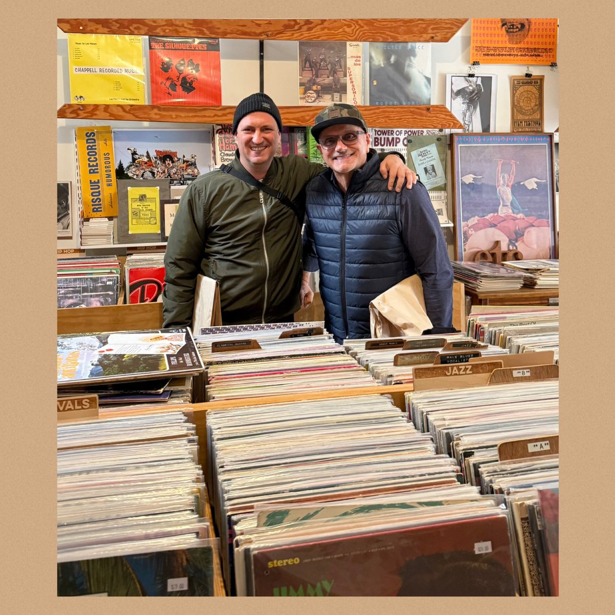 juliuspapp (@juliuspapp) on Twitter photo Nice to hang out with <a href="/fredeverything/">Fred Everything</a> … he’s in town for the weekend and we rendezvous’d for some “vinyl” digging…managed to hit #amoebasf and #vinyldreamssf as well as this place @groovemerchantsf …good finds in each store 🔊…
if you’re in San Francisco tonight, you can get Nice to hang out with <a href="/fredeverything/">Fred Everything</a> … he’s in town for the weekend and we rendezvous’d for some “vinyl” digging…managed to hit #amoebasf and #vinyldreamssf as well as this place @groovemerchantsf …good finds in each store 🔊…
if you’re in San Francisco tonight, you can get